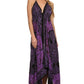 Sakkas Batik Medallion Handkerchief Hem Adjustable Dress