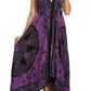 Sakkas Batik Medallion Handkerchief Hem Adjustable Dress