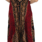 Sakkas Batik Medallion Handkerchief Hem Adjustable Dress