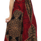 Sakkas Batik Medallion Handkerchief Hem Adjustable Dress