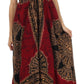 Sakkas Batik Medallion Handkerchief Hem Adjustable Dress