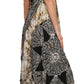 Sakkas Batik Medallion Handkerchief Hem Adjustable Dress