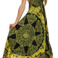 Sakkas Batik Medallion Handkerchief Hem Adjustable Dress