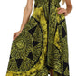 Sakkas Batik Medallion Handkerchief Hem Adjustable Dress