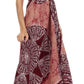Sakkas Batik Medallion Handkerchief Hem Adjustable Dress