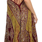 Sakkas Batik Medallion Handkerchief Hem Adjustable Dress