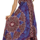 Sakkas Batik Medallion Handkerchief Hem Adjustable Dress