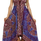 Sakkas Batik Medallion Handkerchief Hem Adjustable Dress
