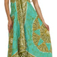 Sakkas Batik Medallion Handkerchief Hem Adjustable Dress