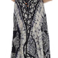 Sakkas Batik Medallion Handkerchief Hem Adjustable Dress