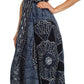 Sakkas Batik Medallion Handkerchief Hem Adjustable Dress