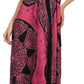 Sakkas Batik Medallion Handkerchief Hem Adjustable Dress