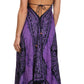 Sakkas Batik Medallion Handkerchief Hem Adjustable Dress