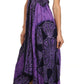 Sakkas Batik Medallion Handkerchief Hem Adjustable Dress