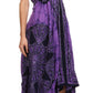 Sakkas Batik Medallion Handkerchief Hem Adjustable Dress