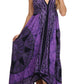Sakkas Batik Medallion Handkerchief Hem Adjustable Dress