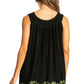Sakkas Batik Embroidered V-Neck Sleeveless Blouse