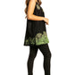 Sakkas Batik Embroidered V-Neck Sleeveless Blouse