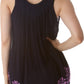 Sakkas Batik Embroidered V-Neck Sleeveless Blouse