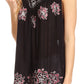 Sakkas Batik Embroidered V-Neck Sleeveless Blouse