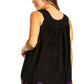 Sakkas Batik Embroidered V-Neck Sleeveless Blouse