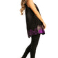 Sakkas Batik Embroidered V-Neck Sleeveless Blouse