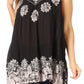 Sakkas Batik Embroidered V-Neck Sleeveless Blouse