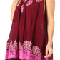 Sakkas Batik Embroidered V-Neck Sleeveless Blouse