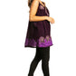 Sakkas Batik Embroidered V-Neck Sleeveless Blouse