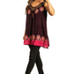 Sakkas Batik Embroidered V-Neck Sleeveless Blouse