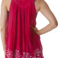 Sakkas Batik Embroidered V-Neck Sleeveless Blouse
