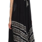 Sakkas Batik Stripe Sleeveless Caftan Dress