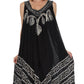 Sakkas Batik Stripe Sleeveless Caftan Dress
