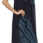 Sakkas Batik Stripe Sleeveless Caftan Dress