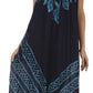 Sakkas Batik Stripe Sleeveless Caftan Dress