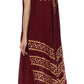 Sakkas Batik Stripe Sleeveless Caftan Dress