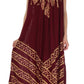 Sakkas Batik Stripe Sleeveless Caftan Dress