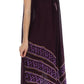 Sakkas Batik Stripe Sleeveless Caftan Dress