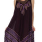 Sakkas Batik Stripe Sleeveless Caftan Dress