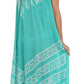 Sakkas Batik Stripe Sleeveless Caftan Dress
