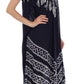 Sakkas Batik Stripe Sleeveless Caftan Dress