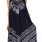Sakkas Batik Stripe Sleeveless Caftan Dress
