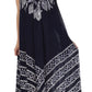 Sakkas Batik Stripe Sleeveless Caftan Dress