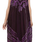 Sakkas Batik Stripe Sleeveless Caftan Dress