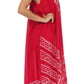 Sakkas Batik Stripe Sleeveless Caftan Dress