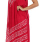 Sakkas Batik Stripe Sleeveless Caftan Dress