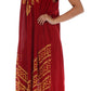 Sakkas Batik Stripe Sleeveless Caftan Dress