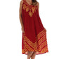 Sakkas Batik Stripe Sleeveless Caftan Dress