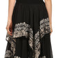 Sakkas Batik Corset Style Bodice Handkerchief Hem Dress
