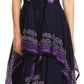 Sakkas Batik Corset Style Bodice Handkerchief Hem Dress